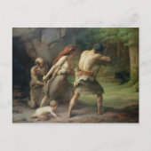 先史人狩りクマ， 1832 ポストカード (正面)