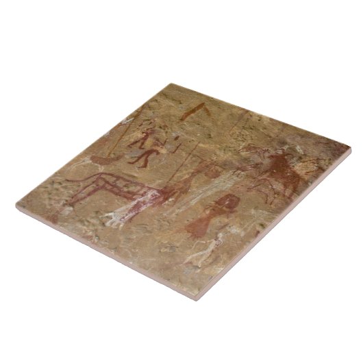 先史前の岩絵、赤子、サハラ タイル (側面)