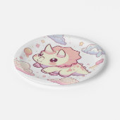 先史時代お洒落の恐竜の赤ちゃんシャワー ペーパープレート (アングル)