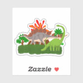 先史時代に噴火した恐竜島火山 シール (シート)