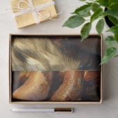 先史時代のカベウーマン戦士の地球の切り離し 薄葉紙 (ギフト)