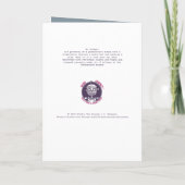 先史時代のクリスマスカード サンキューカード (裏面)