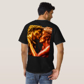 先史時代のクープルのブロンズ彫刻の作成 Tシャツ (裏面フル)