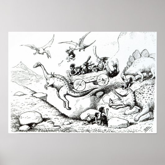 先史時代のピープス1894年 ポスター (正面)