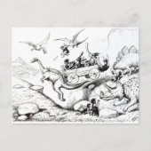 先史時代のピープス1894年 ポストカード (正面)