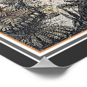 先史時代の世界の動物1920年代 ポスター (角)