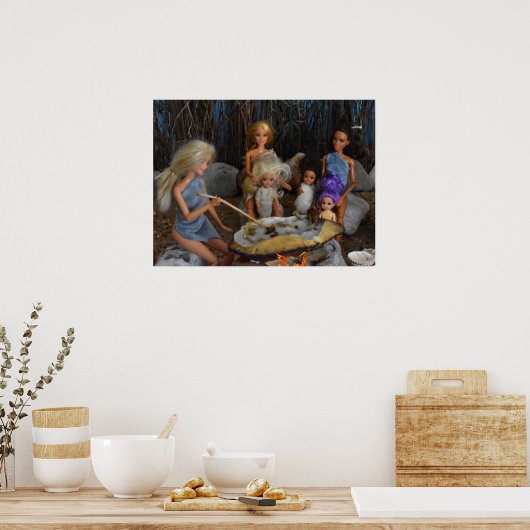 先史時代の人形。 ポスター (キッチン)