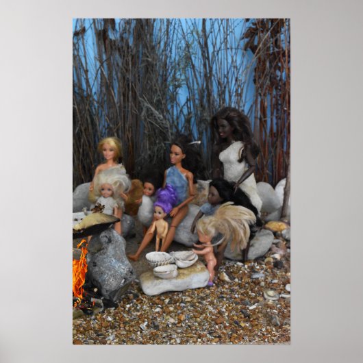 先史時代の人形。 ポスター (正面)