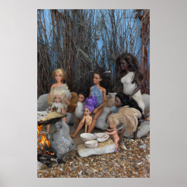 先史時代の人形。 ポスター