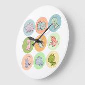 先史時代の仲間 ラージ壁時計 (傾斜)