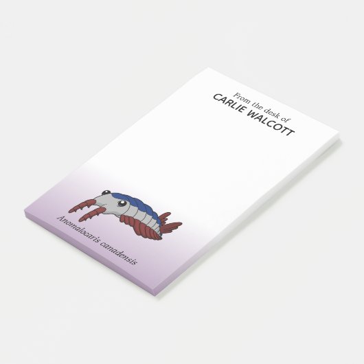 先史時代の動物のアノマロカリス ポストイット (アングル)