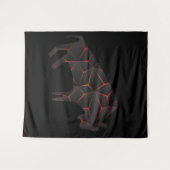 先史時代の動物の炎のバイソン タペストリー (正面(横))