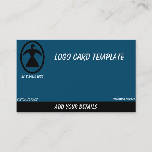 先史時代の動物フェニックスバード 名刺 (正面)