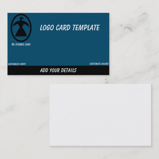 先史時代の動物フェニックスバード 名刺 (正面/裏面)