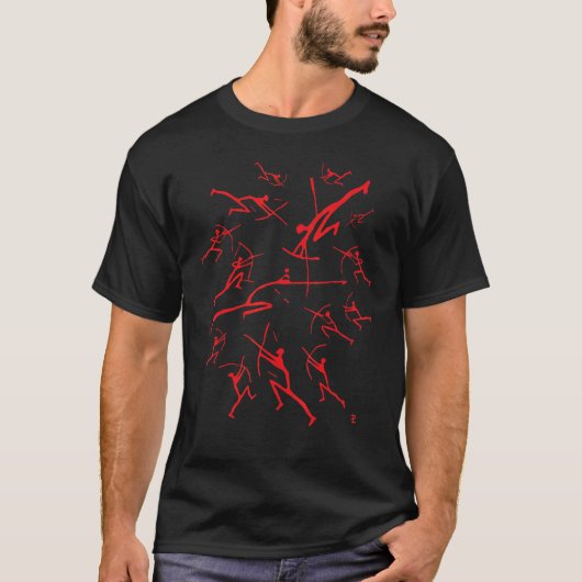 先史時代の古古ゴシック様式のレッドボーメン初期の洞窟 Tシャツ (正面)