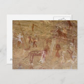 先史時代の岩絵、赤草、佐原 ポストカード (正面/裏面)