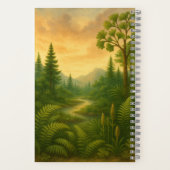 先史時代の恐竜とジャングルのスパイラルノート ノートブック (裏面)