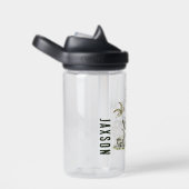 先史時代の恐竜のシーン ウォーターボトル (右面)