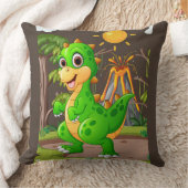 先史時代の恐竜の世界 クッション (ブランケット)