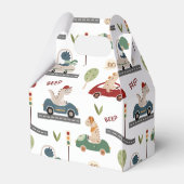 先史時代の恐竜カラフルの群れ フェイバーボックス (裏面サイド)