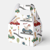 先史時代の恐竜カラフルの群れ フェイバーボックス (正面サイド)