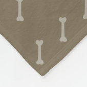 先史時代の恐竜ディグ&名前 フリースブランケット (角)