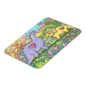 先史時代の恐竜バレンタイン磁石 マグネット (左側)