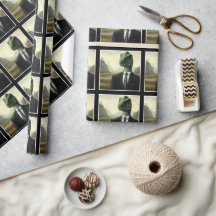 先史時代の恐竜ビジネスマン、おもしろいAI生成