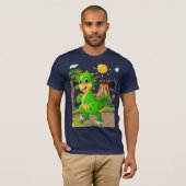 先史時代の恐竜ワールド Tシャツ (正面フル)