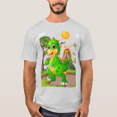 先史時代の恐竜ワールド Tシャツ (正面)