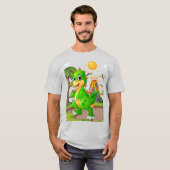 先史時代の恐竜ワールド Tシャツ (正面フル)