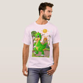 先史時代の恐竜ワールド Tシャツ (正面フル)