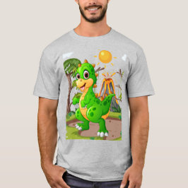 先史時代の恐竜ワールド Tシャツ