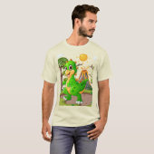先史時代の恐竜ワールド Tシャツ (正面フル)