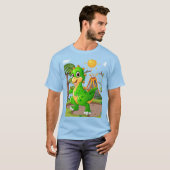 先史時代の恐竜ワールド Tシャツ (正面フル)
