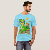 先史時代の恐竜ワールド Tシャツ (正面フル)