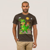 先史時代の恐竜ワールド Tシャツ (正面フル)