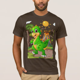 先史時代の恐竜ワールド Tシャツ
