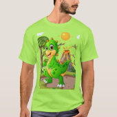 先史時代の恐竜ワールド Tシャツ (正面)