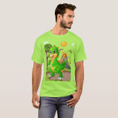 先史時代の恐竜ワールド Tシャツ (正面フル)