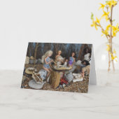 先史時代の生活 カード (黄色い花)