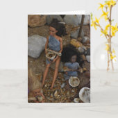 先史時代の生活 カード (黄色い花)