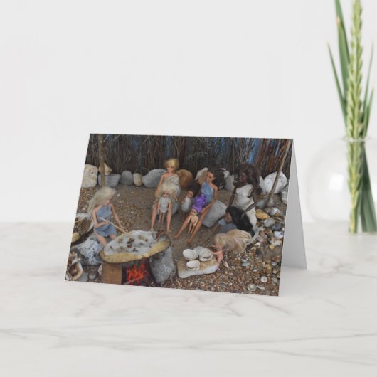 先史時代の生活 カード (正面)