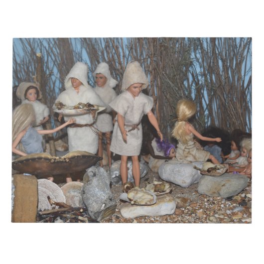 先史時代の生活 ノートパッド (正面)