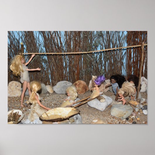 先史時代の生活 ポスター (正面)