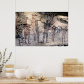 先史時代の絵画洞窟 ポスター (キッチン)