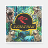 先史時代の誕生日 スタンダードランチョンナプキン (正面)