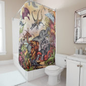 先史時代の遊び場 シャワーカーテン (インサイチュ)