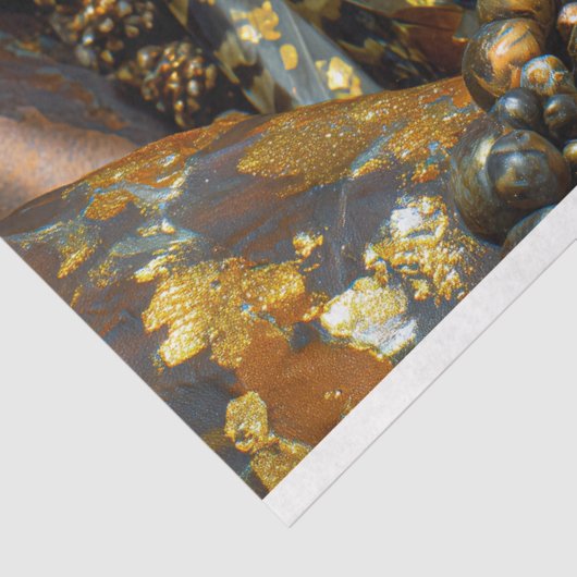 先史時代の部族の戦士ゴールデンアース絵を描 薄葉紙 (詳細)