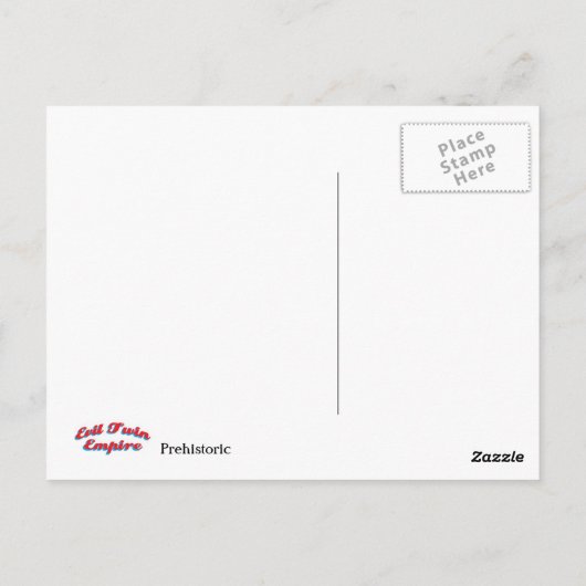 先史時代の ポストカード (裏面)